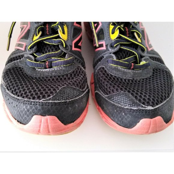 NEW BALANCE 750 V2 XLT FOOTBED BLACK and ORANGE MESH SZ 8 WOMEN'S SNEAKERS - Picture 6 of 8